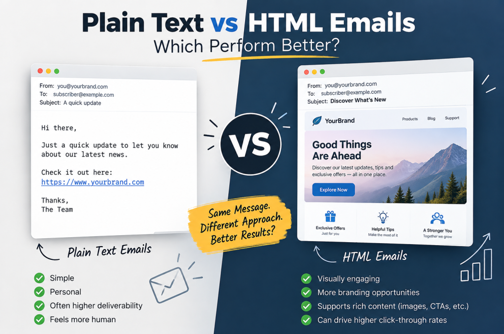 Plain Text vs HTML Emails Which Perform Better